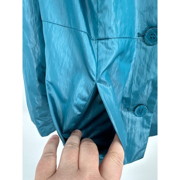 CJ Banks Long Sleeve Ruffle Collar Blazer Size 1X - Picture 3 of 10